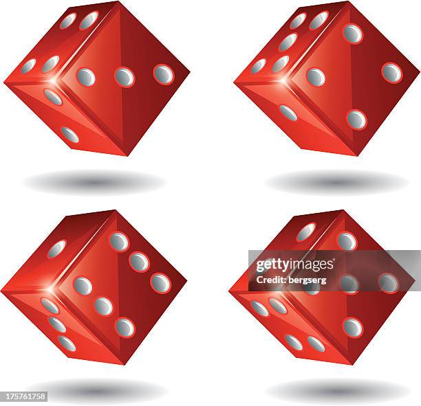 say - red dice stock illustrations