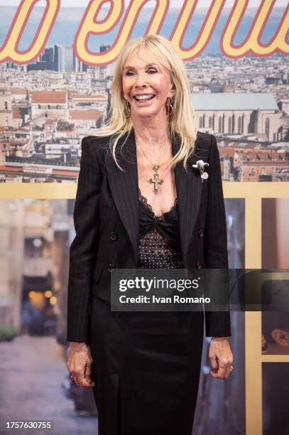 Trudie Styler attends the photocall of the movie "Posso Entrare? An Ode To Naples" on October 25, 2023 in Naples, Italy.