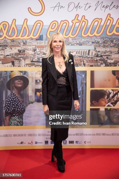 Trudie Styler attends the photocall of the movie "Posso Entrare? An Ode To Naples" on October 25, 2023 in Naples, Italy.