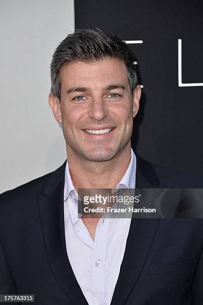 Actor Jeff Schroeder arrives at the premiere of TriStar Pictures' "Elysium" at Regency Village Theatre on August 7, 2013 in Westwood, California.