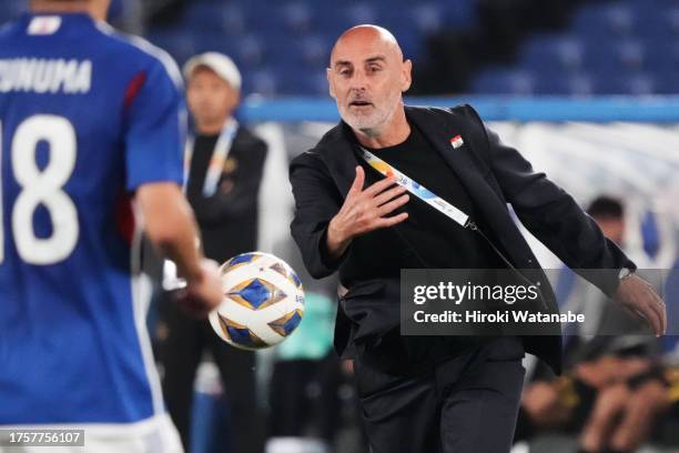 Kevin Muscat,coach of Yokohama F.Marinos in action during the AFC Champions League Group G match between Yokohama F.Marinos and Kaya FC-Iloillo at...