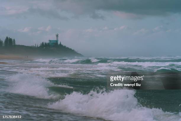 a windy afternoon in sunshine coast, australia - australia storm stock pictures, royalty-free photos & images