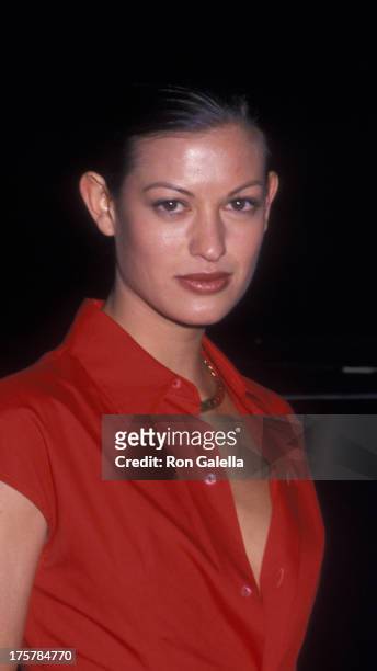 Malia Jones attends 37th Annual Sports Illustrated Swin Suit Issue Launch Party on February 22, 2000 at the Hammerstein Ballroom in New York City.