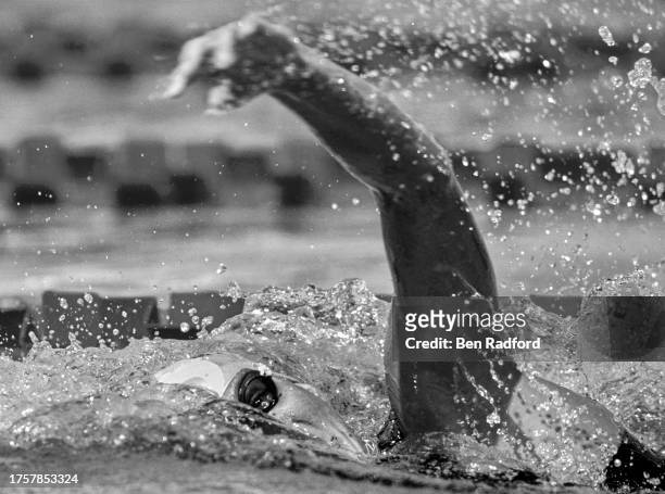, Dagmar Hase from Germany swimming in the Women's 400 Metre Freestyle competition during the VIII FINA World Aquatics Championships on 14th January...
