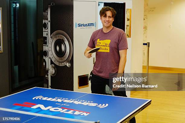 Musician Jim Adkins of the band Jimmy Eat World visits SiriusXM Studios on August 8, 2013 in New York City.