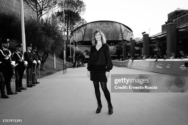 Cécile De France attends a red carpet for the movie "Second Tour" during the 18th Rome Film Festival at Auditorium Parco Della Musica on October 26,...