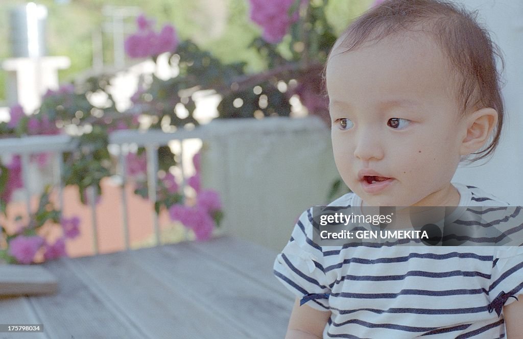 Baby on the table