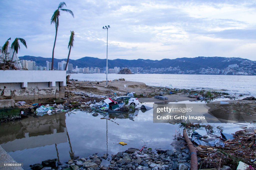Aftermath of Hurricane Otis In Acapulco