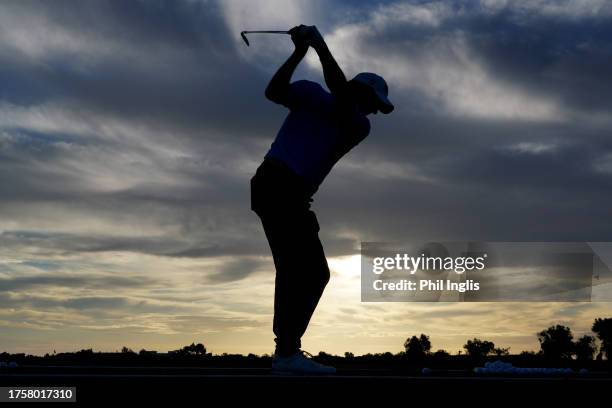 David Shacklady of England in action during Day One of the Sergio Melpignano Senior Italian Open at San Domenico Golf on October 26, 2023 in...