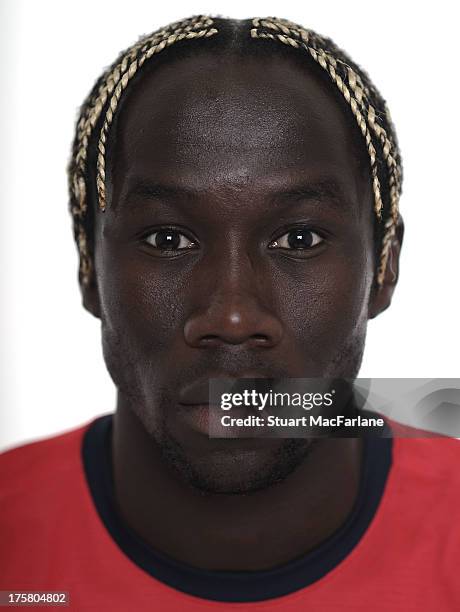 Bacary Sagna of Arsenal poses during the first team photocall at Emirates Stadium on August 08, 2013 in London, England.