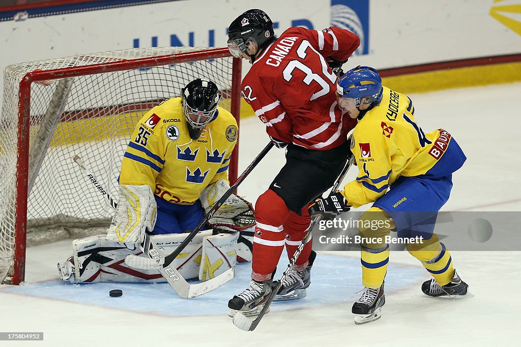 Sweden v Canada - 2013 USA Hockey Junior Evaluation Camp