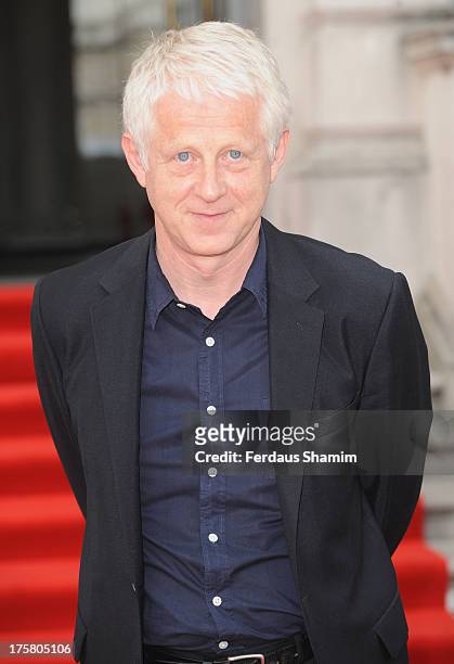 Richard Curtis attends the World Premiere of 'About Time' at Somerset House on August 8, 2013 in London, England.