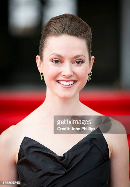 Lydia Wilson attends the world premiere of 'About Time' at Somerset House on August 8, 2013 in London, England.