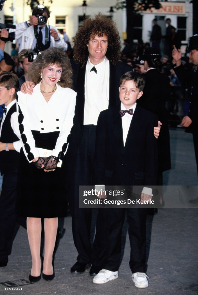 English Musician Brian May Of Queen With His Wife Anita Dobson And english-musician-brian-may-of-queen-with-his-wife-anita-dobson-and