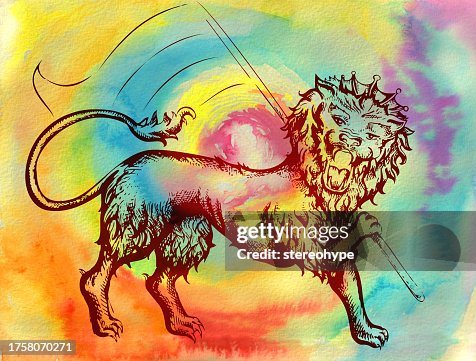 Rainbow lion Rainbow lion