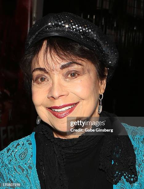 Actress Arlene Martel attends the 12th annual Star Trek convention at the Rio Hotel & Casino on August 8, 2013 in Las Vegas, Nevada.