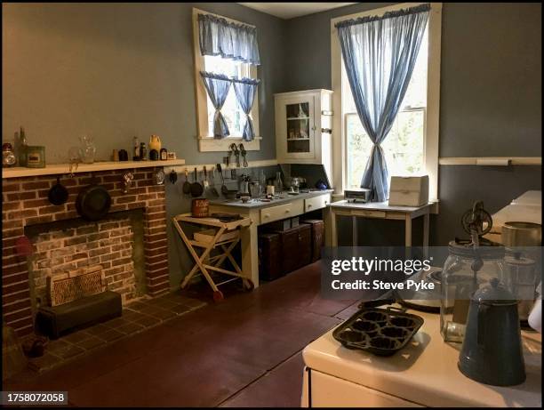 The writer William Faulkner kitchen at his home Rowan Oak in Oxford Mississippi