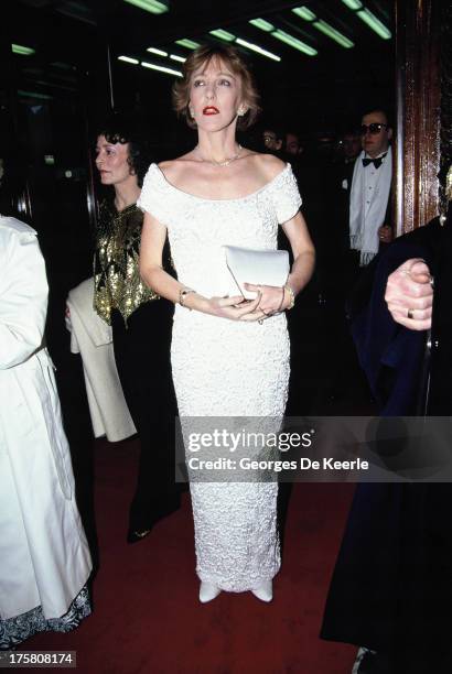 English actress Patricia Hodge in 1990 ca. In London, England.