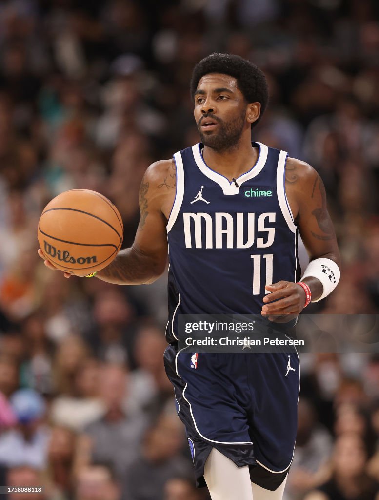 Kyrie Irving Of The Dallas Mavericks Handles The Ball During The NBA kyrie-irving-of-the-dallas-mavericks-handles-the-ball-during-the-nba