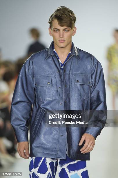 Sebastian Sauve on the catwalk