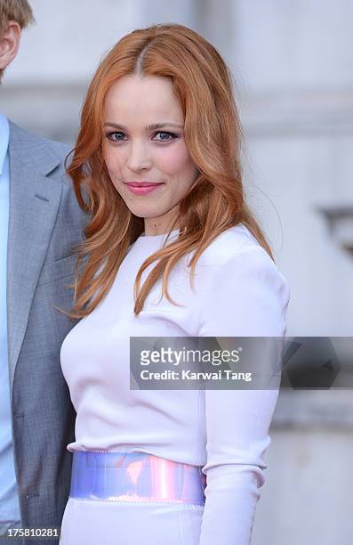 Rachel McAdams attends the world premiere of 'About Time' held at Somerset House on August 8, 2013 in London, England.