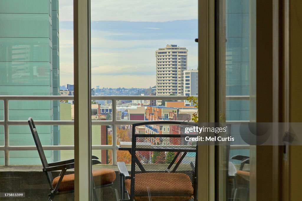 View of Seattle from downtown condo