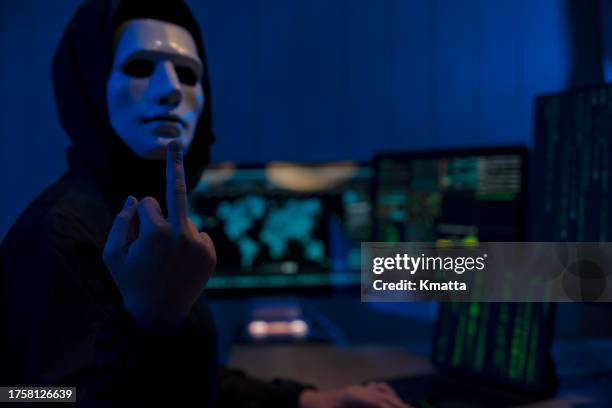 Rude Computer 290 Middle Finger Text Stock Photos, High-Res Pictures, and Images ...