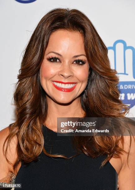 Actress Brooke Burke arrives at the special Los Angeles screening of Werner Herzog's "From One Second To The Next" at the SilverScreen Theater at the...