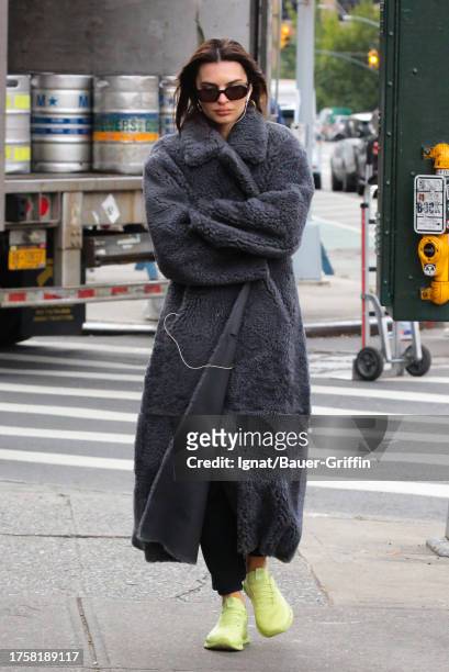 Emily Ratajkowski is seen on November 01, 2023 in New York City.