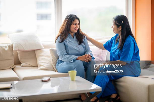 cultural compassion: asian psychotherapy for women's mental well-being - psycho doctor stock pictures, royalty-free photos & images