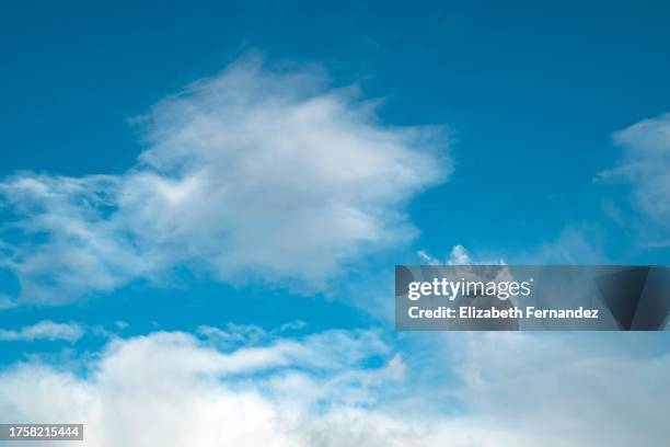 blue sky with white clouds - lightweight stock pictures, royalty-free photos & images