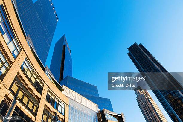 columbus circle, new york city, usa - time warner center stock pictures, royalty-free photos & images