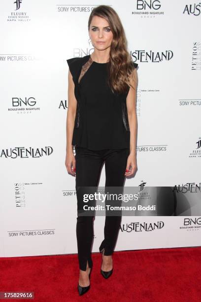 Actress Keri Russell attends the "Austenland" Los Angeles premiere held at ArcLight Hollywood on August 8, 2013 in Hollywood, California.