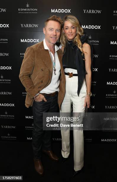 Ronan Keating and Storm Keating attend a new exhibition of work by David Yarrow to celebrate the opening of Maddox Gallery, Berkeley Street, on...