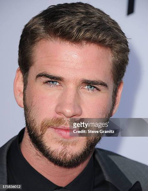 Liam Hemsworth arrives at the "Paranoia" - Los Angeles Premiere at DGA Theater on August 8, 2013 in Los Angeles, California.