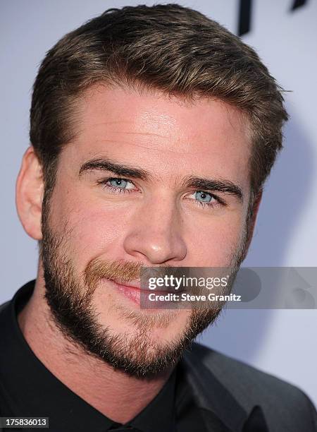 Liam Hemsworth arrives at the "Paranoia" - Los Angeles Premiere at DGA Theater on August 8, 2013 in Los Angeles, California.