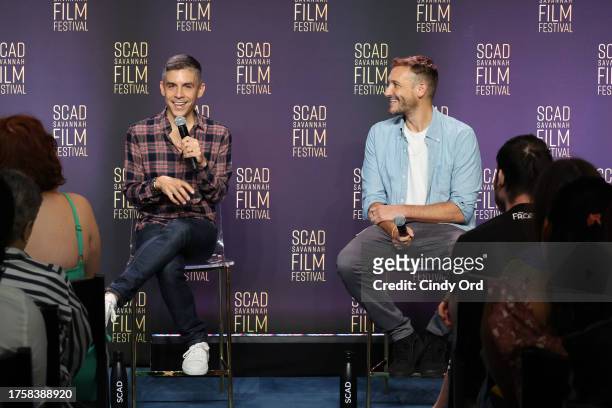 Abbey White, Matthew Lopez and Ryan White speak onstage Unlocking Equity: The Future Of Inclusive Storytelling Presented By Amazon MGM Studios Panel...
