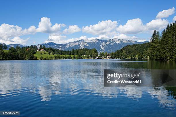 austria, upper austria, view of gleinkersee lake - spital am pyhrn stock pictures, royalty-free photos & images
