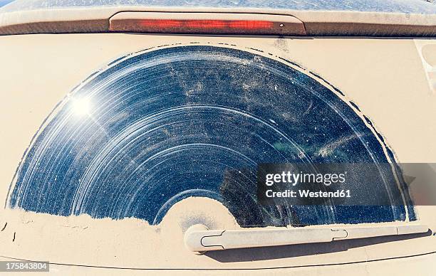 portugal, dirty window of car - windshield fotografías e imágenes de stock