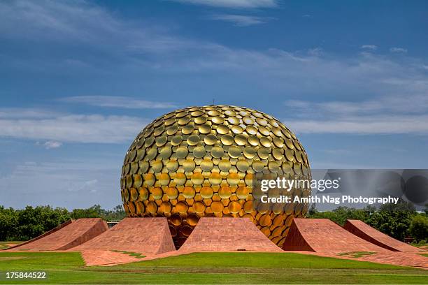 matri mandir - pondicherry stock pictures, royalty-free photos & images