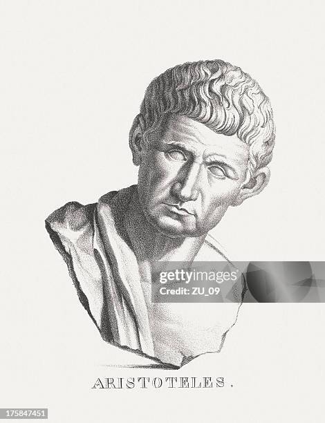 aristotele (384 bc - 322 bc) - aristotle stock illustrations