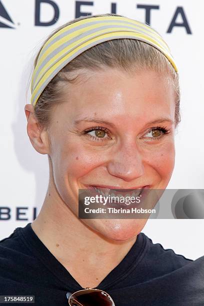 Katee Sackhoff attends the 4th annual Kiehl's LifeRide for amfAR at The Grove on August 8, 2013 in Los Angeles, California.