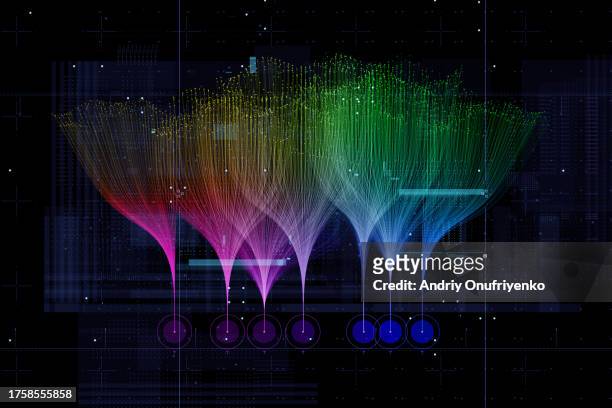 multicolored data - rapport annuel stock pictures, royalty-free photos & images