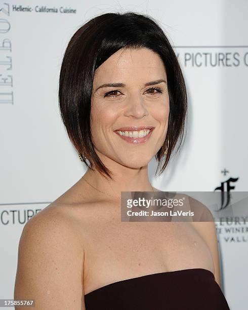 Actress Neve Campbell attends the premiere of "Austenland" at ArcLight Hollywood on August 8, 2013 in Hollywood, California.