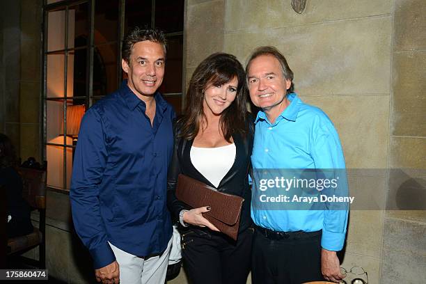 Reggie Salazar, Krista Keller Stodden and Dr. Tim Neavin attend an exclusive party to celebrate the launch of "Passion and Pleasure" hosted by Tracey...