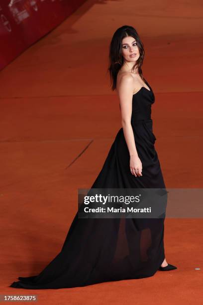 Camila Morrone attends a red carpet for the movie "Gonzo Girl" during the 18th Rome Film Festival at Auditorium Parco Della Musica on October 26,...