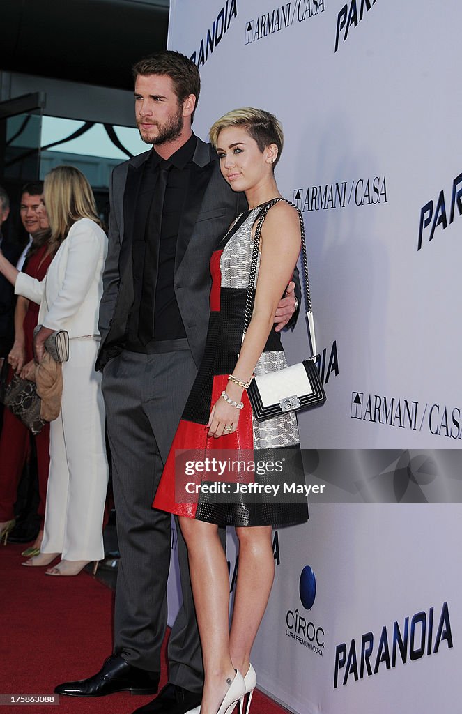 "Paranoia" - Los Angeles Premiere - Arrivals