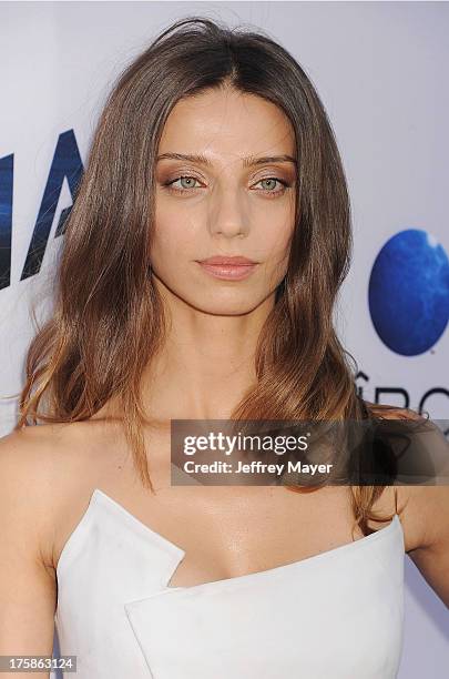 Actress Angela Sarafyan arrives at the 'Paranoia' - Los Angeles Premiere at DGA Theater on August 8, 2013 in Los Angeles, California.