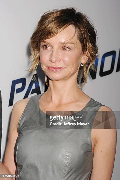 Actress Calista Flockhart arrives at the 'Paranoia' - Los Angeles Premiere at DGA Theater on August 8, 2013 in Los Angeles, California.
