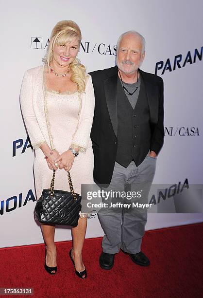 Actor Richard Dreyfuss and wife Svetlana Dreyfuss arrive at the 'Paranoia' - Los Angeles Premiere at DGA Theater on August 8, 2013 in Los Angeles,...